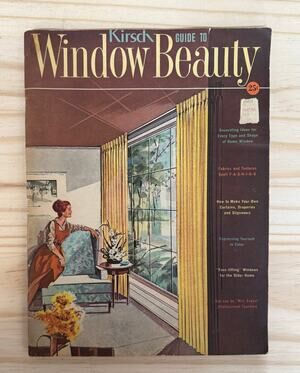 Kirsch Guide to Window Beauty Magazine 1961 Vintage Decor